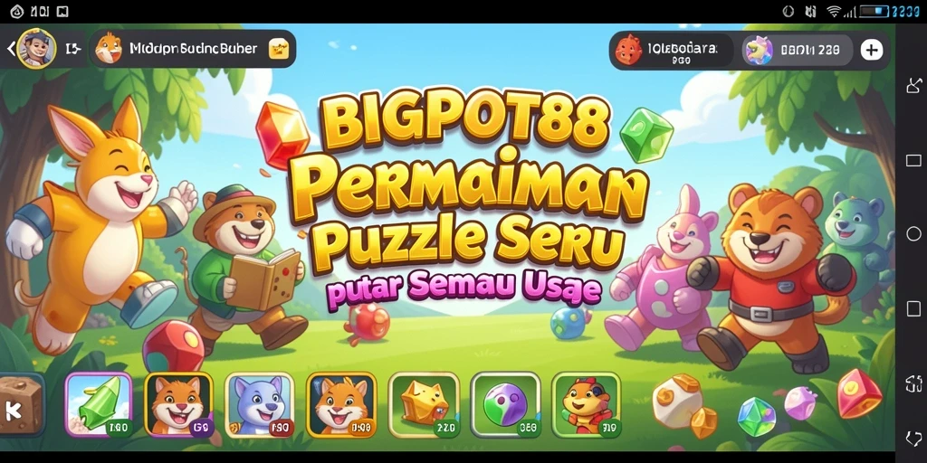 Tangkapan layar gameplay <strong>BIGPOT88</strong> menunjukkan keseruan bermain puzzle.