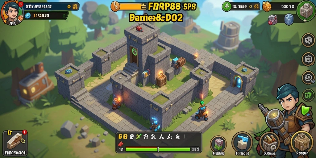 Tampilan grafis mengesankan dari gameplay FBRP88 dalam Tower Defense.