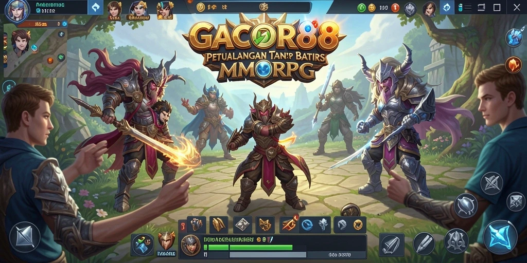 Screenshot GACOR88 menampilkan pertempuran epik dan dunia yang menakjubkan.