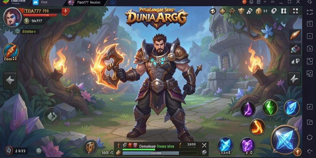 Menampilkan aksi epik dalam gameplay ARPG IDA777.