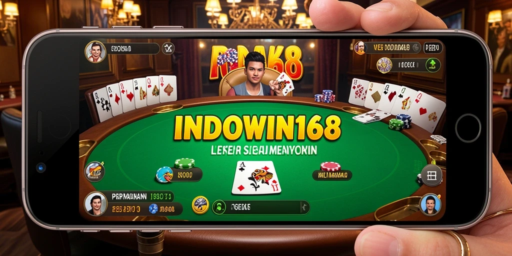 Screenshot gameplay Poker yang menarik di INDOWIN168.