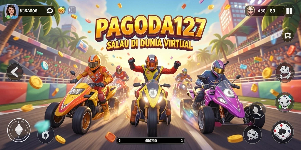 Menampilkan gameplay balapan mendebarkan di PAGODA127.